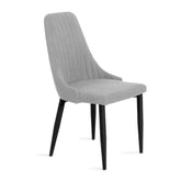 Homla Chair  Louis  In Fabric Light Grey  45X45X90 Cm
